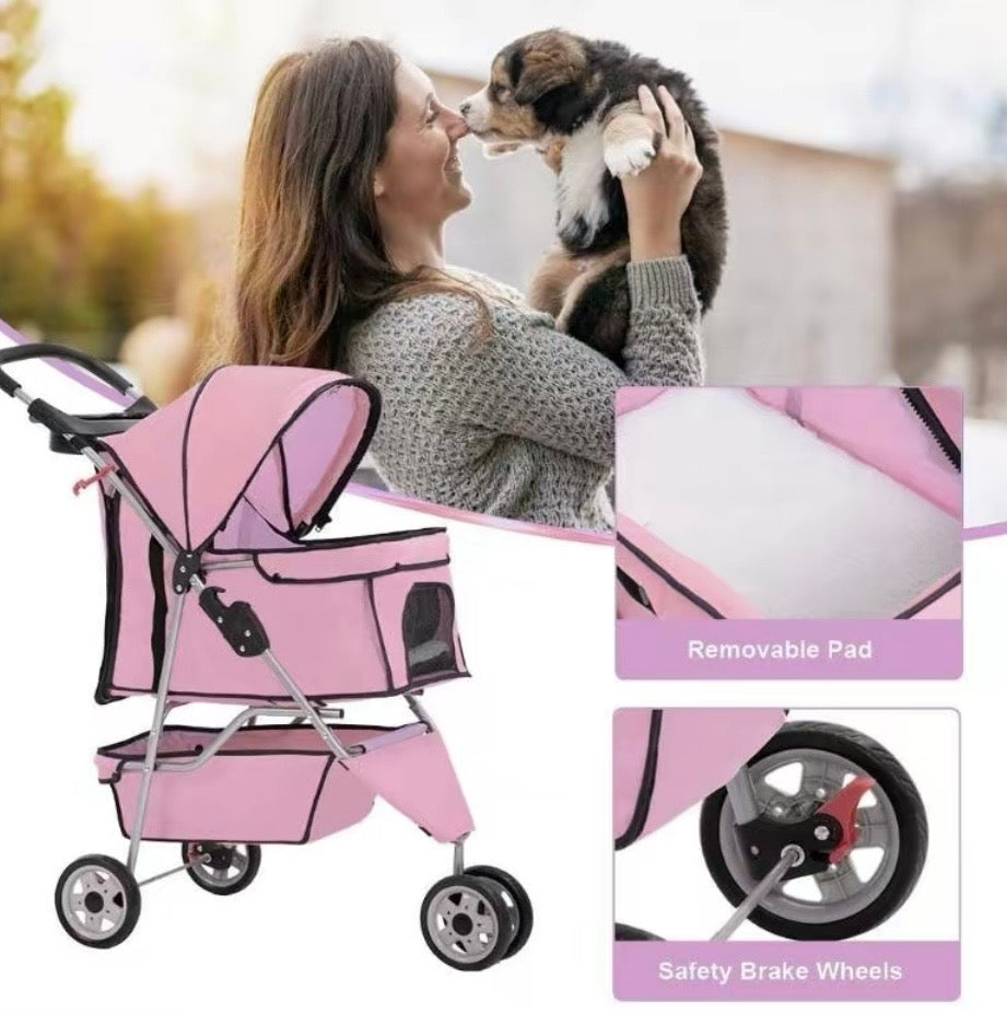 Dog pet stroller