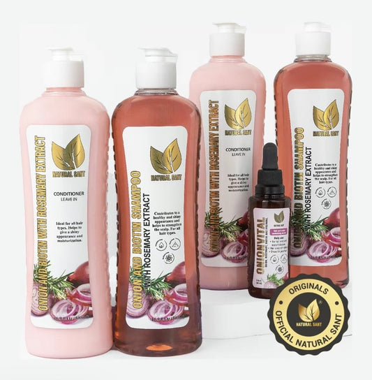 Natural Sant - 2 Onion, Rosemary and
Biotin sets + Onionvital Serum KIT