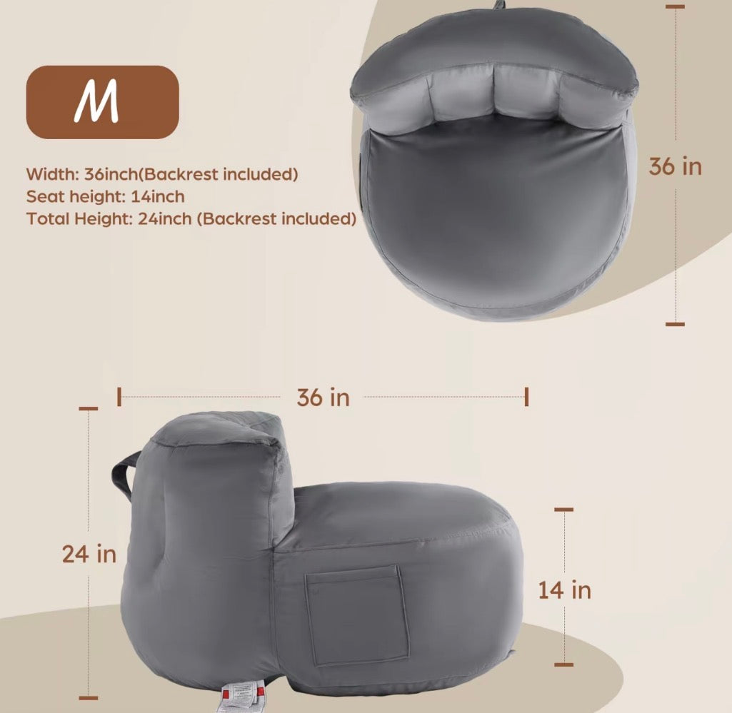 DOWNCOOL Oversized Velvet Bean
Bag Chair