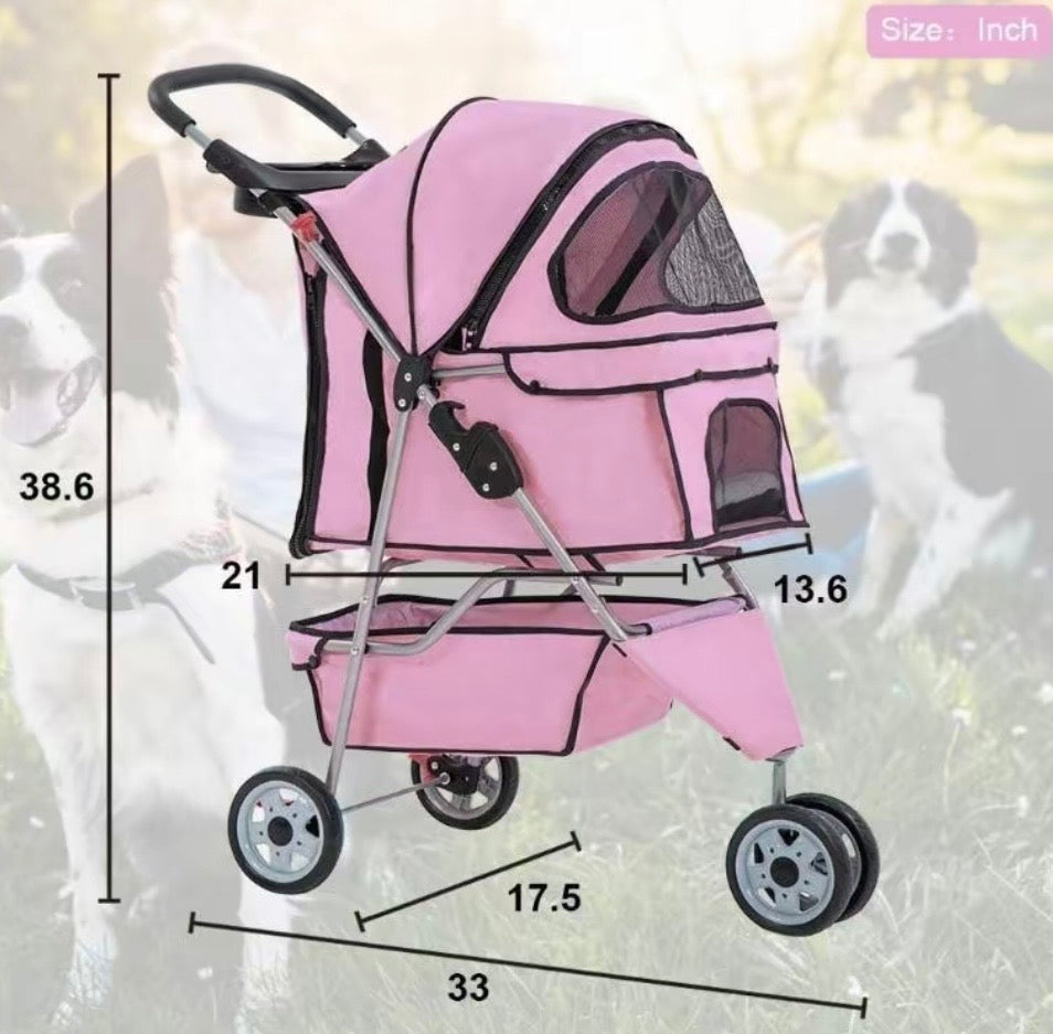 Dog pet stroller