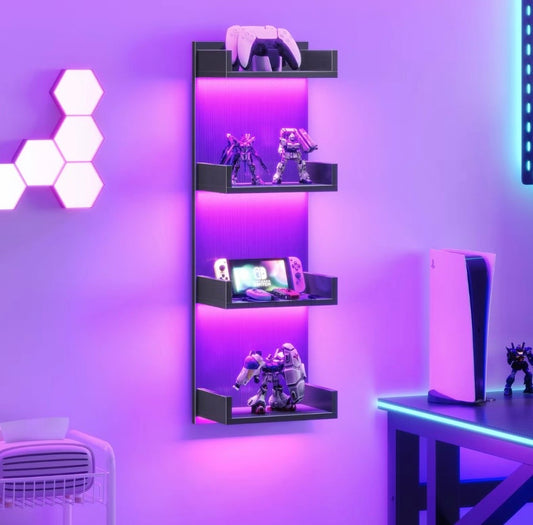 Floating Wall LED Shelves