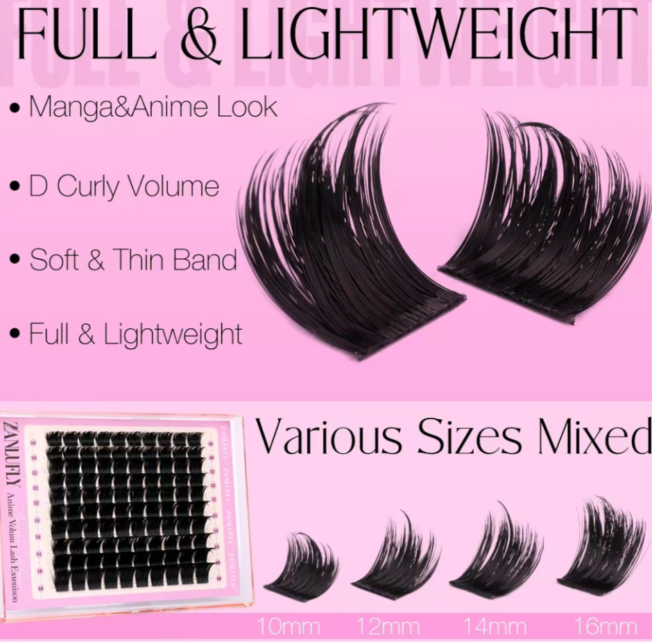 Zanlufy Lash Clusters