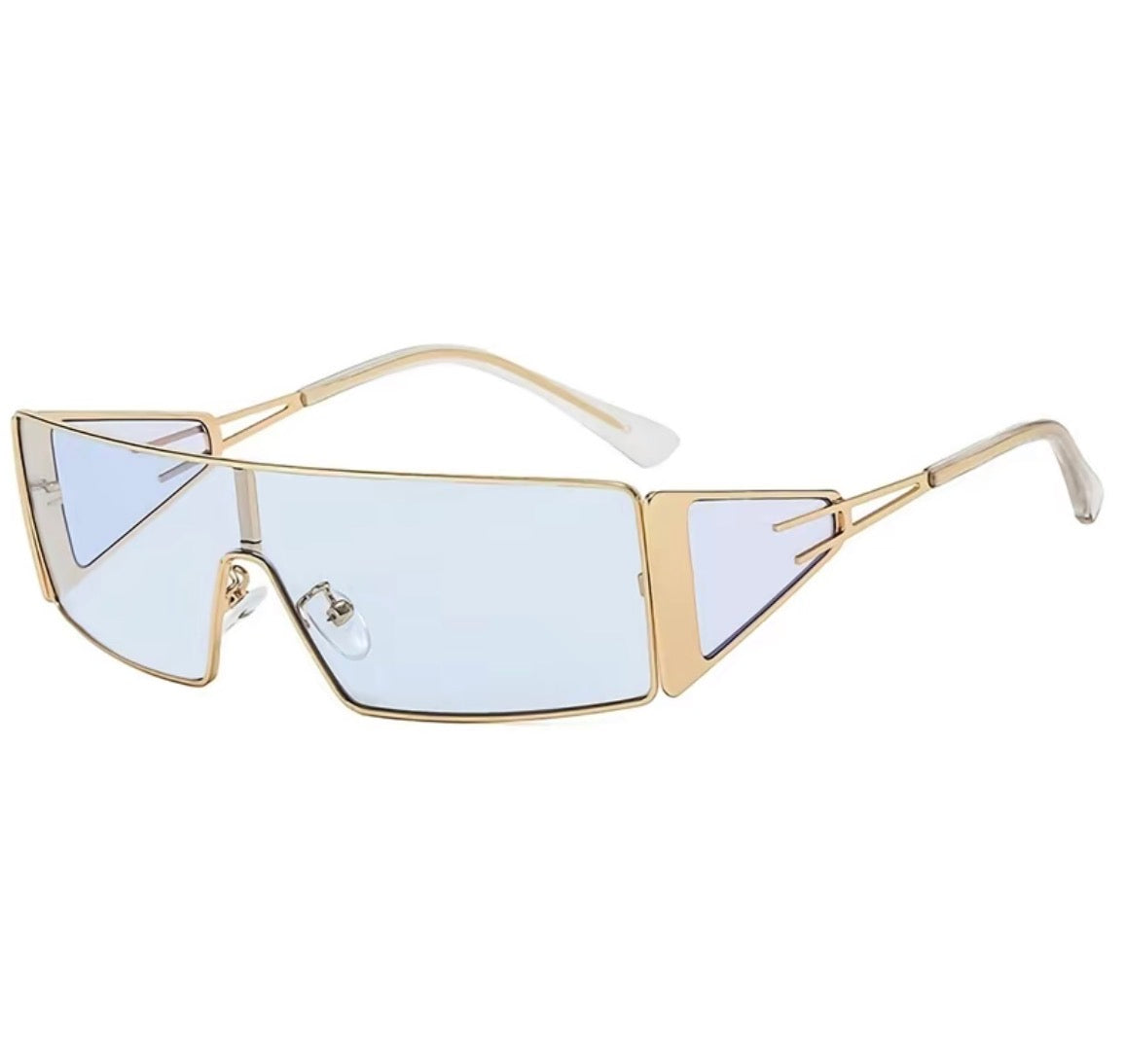 Fashionable Large Frame Frog Shape Sunglasses,
