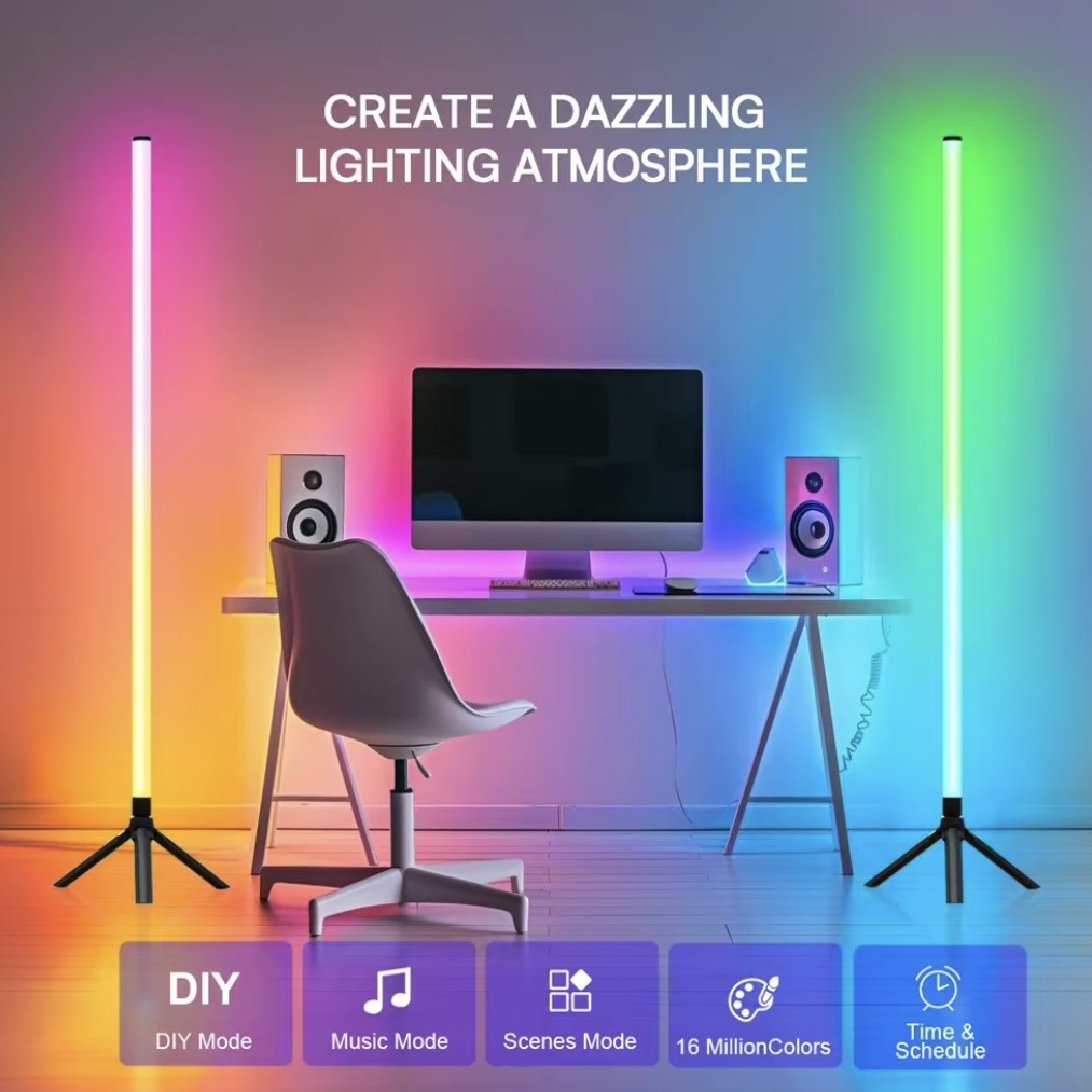 DAYBETTER 360°Corner Floor Lamp,